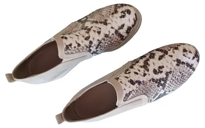 Alba Moda Damen Slipper Mokassins Gr. 41 Mehrfarbig Schlangenmuster Modisch