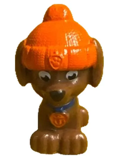 Paw Patrol Zuma Actionfigur mit Wintermütze Braun 5 cm Kinder