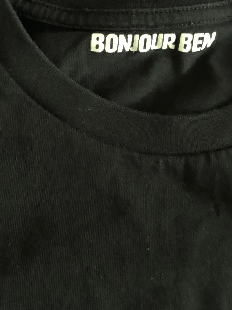 Bonjour Ben Herren T-Shirt Gr. M Schwarz 'Apero s.v.p.!' Casual 3