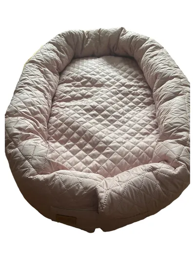 roba Nestchen Baby Babynest Kuschelnest Rosa Uni Baumwolle 90x50 cm