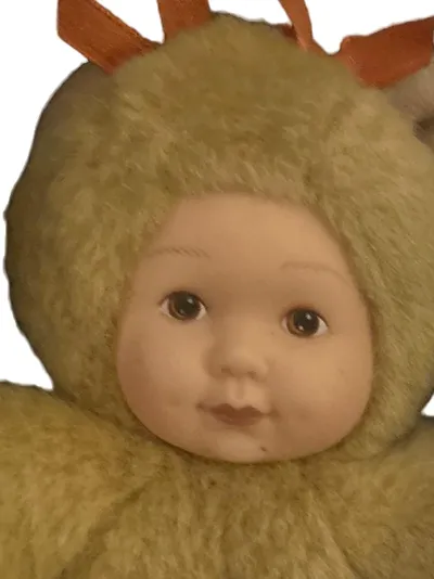 Anne Geddes Baby Kuscheltier Teddybär Plüschtier Beige Sammlerstück