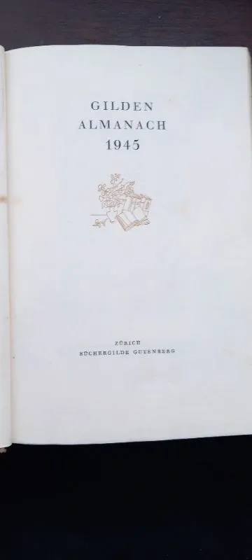 Büchergilde Gutenberg Almanach 1945 Antiquarisches Buch Hardcover Deutsch