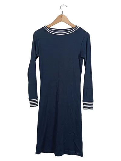 Sea Ranch Damen Kleid Langarm Maritim Blau Gr. S Rippstrick