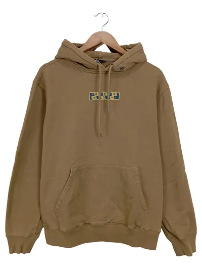 Volcom Herren Kapuzenpullover Hoodie Beige Gr. 48/M Casual Logo Print