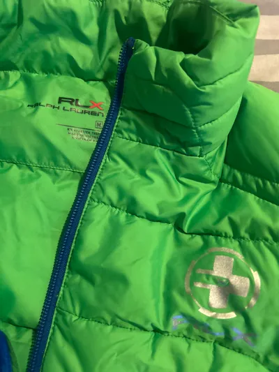 RLX Ralph Lauren Kinder Steppweste Gr. M/140 Grün Outdoor Weste