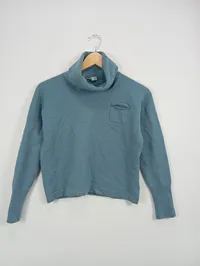 Fabiana Filippi Pullover Damen Rollkragen Elegant Blau Gr. 38/M Wolle 2