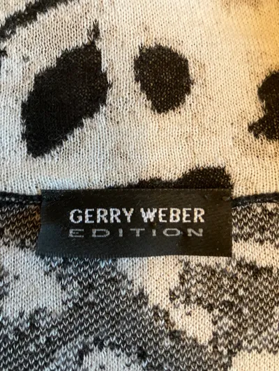 Gerry Weber Damen Blazer Animal Print Langarm Baumwolle Mehrfarbig Gr. 38