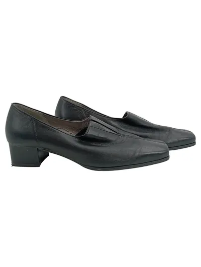 Gabor Damen Slipper Gr. 42 Schwarz Klassisch Leder