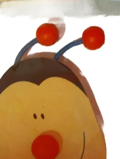 BINO Marienkäfer Wandhaken Kinderzimmer Holz Garderobenhaken bunt