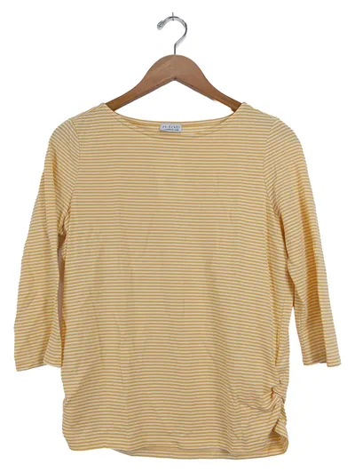 Re.Draft Damen Langarmshirt Gestreift Gelb Gr. 36;S Casual