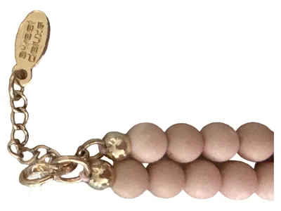 Sweet Deluxe Damen Halskette mit Anhänger Rosenkranz Kreuz Rosa Romantisch