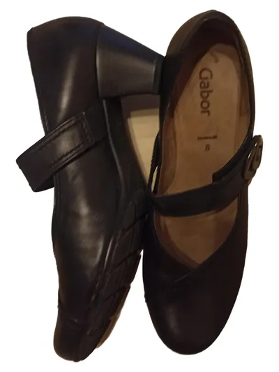 Gabor Damen Pumps Mary Jane Schwarz Gr. 42 Klassisch Elegant