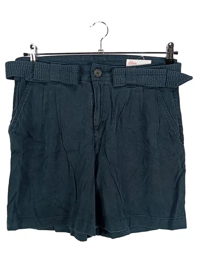 s.Oliver Damen Boxshorts Gr. 38/M Blau Uni Casual Baumwolle