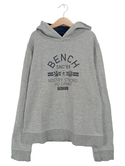 Bench Kinder Kapuzenpullover Hoodie Grau Gr. 152 (11-12 Jahre) Casual