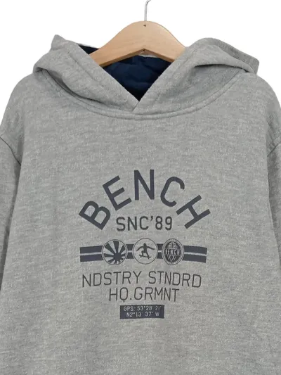 Bench Kinder Kapuzenpullover Hoodie Grau Gr. 152 (11-12 Jahre) Casual