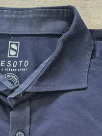 DeSoto Herren Business Hemd Jersey Langarm Blau Gr. 52/XL 4