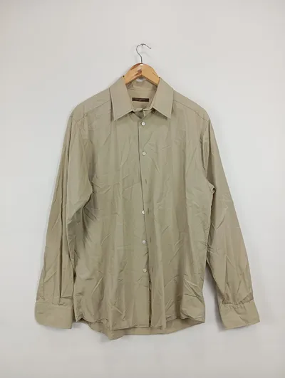 Louis Vuitton Herren Business Hemd Gr. 42 Beige Elegant