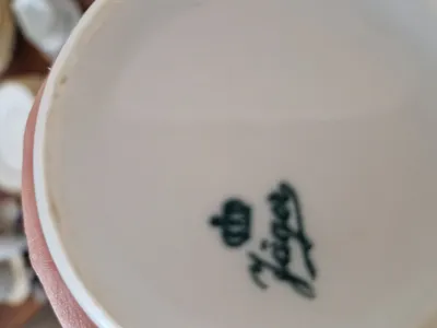 Jäger Porzellan Tasse mit Goldrand Weiß Klassisch 150ml