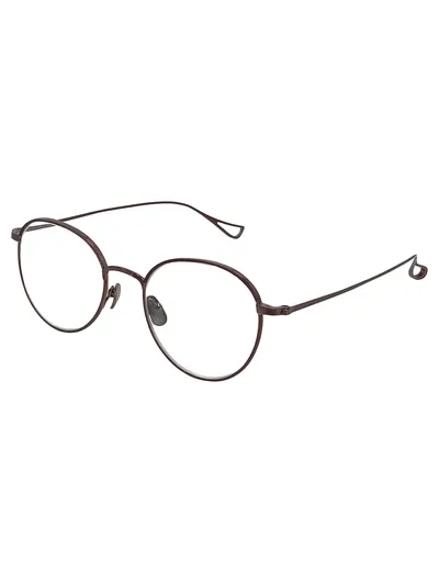 FRANK CUSTOM Brille Herren Metall Braun Rund Vintage Style