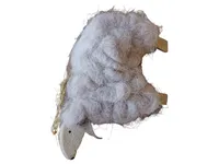 Baden Dekofigur Schaf Holz Fasern Naturbezogen Mehrfarbig 10cm 1