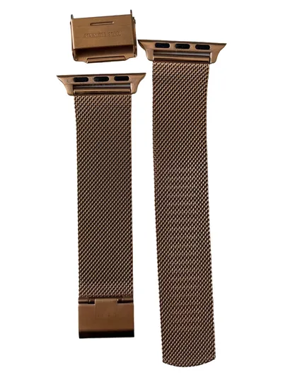 Fullmosa Apple Watch Series 7 38mm Smartwatch Armband Milanese Gold 2.5cm