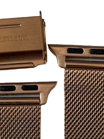 Fullmosa Apple Watch Series 7 38mm Smartwatch Armband Milanese Gold 2.5cm