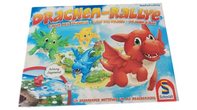 Schmidt Drachen-Rallye Brettspiel Kinderspiel Manfred Ludwig