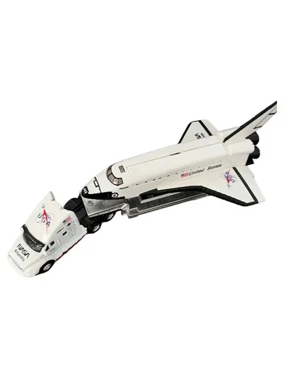 Maisto NASA Space Shuttle Atlantis mit Transporter Modell Spielzeug