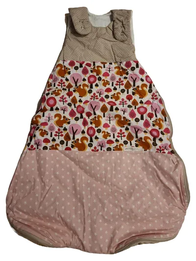 ULLENBOOM Baby Schlafsack 75cm Tiermotive Mehrfarbig Gr. 74