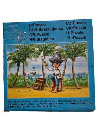KiK Kinder Puzzle Pirat Schatzinsel 31x22cm Piraten Motiv NEU