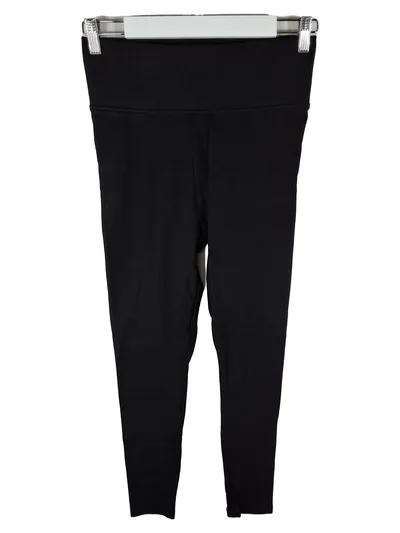 Urban Classics Damen Leggings Schwarz High Waist Baumwolle Gr. M