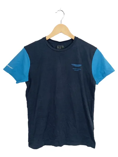 Hackett HKT Aston Martin Racing Herren T-Shirt Fanshirt Gr. S Blau