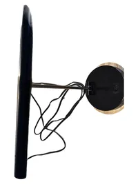 LICHT Tischleuchte Metall Modern Schwarz H34 B31 cm Schreibtischlampe 1