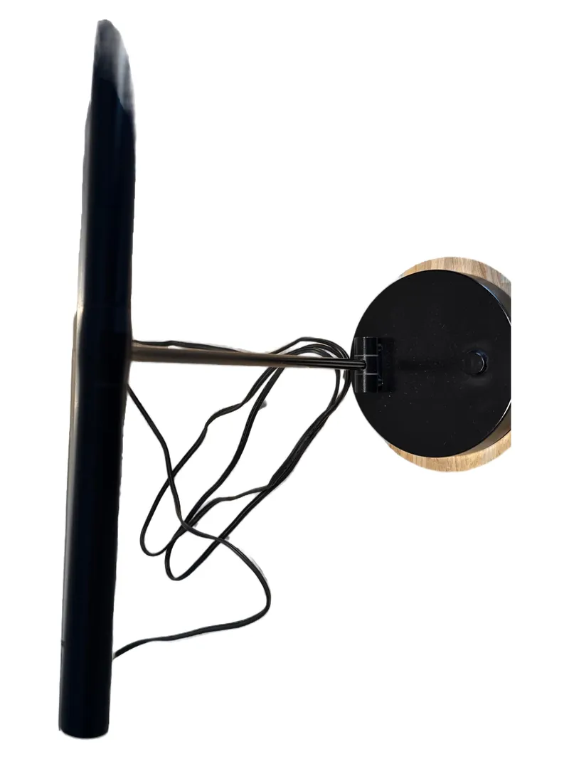 LICHT Tischleuchte Metall Modern Schwarz H34 B31 cm Schreibtischlampe 1