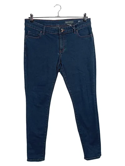 Marc O'Polo Damen Jeans Regular Fit Blau Baumwolle W32 L32