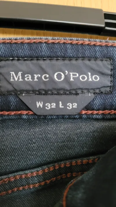 Marc O'Polo Damen Jeans Regular Fit Blau Baumwolle W32 L32