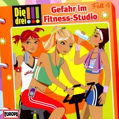 Die drei !!! Hörspiel Gefahr im Fitness-Studio CD Fall 4 EUROPA