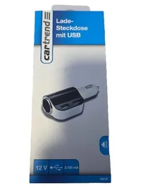 Cartrend 10419 Steckdosenladegerät USB 12V 3100mA KFZ Auto Schwarz 1