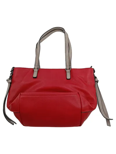 Emily & Noah Damen Henkeltasche Rot Mittel Alltag Kunstleder