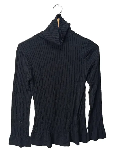 Philippe Matignon Damen Rollkragenpullover Langarmshirt Gr. 40 Schwarz