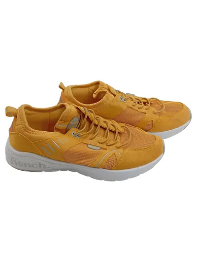 Bench. Damen Sneaker Low Turnschuhe Gr. 39 Gelb Sportlich