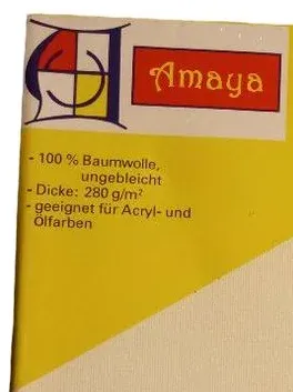 Amaya Keilrahmen Leinwand 20x20 cm 100% Baumwolle 280g/m² Acryl Ölfarben