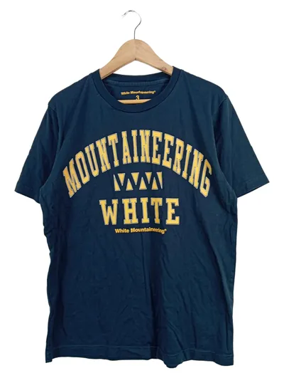 White Mountaineering T-Shirt Herren Blau Größe L Casual Baumwolle