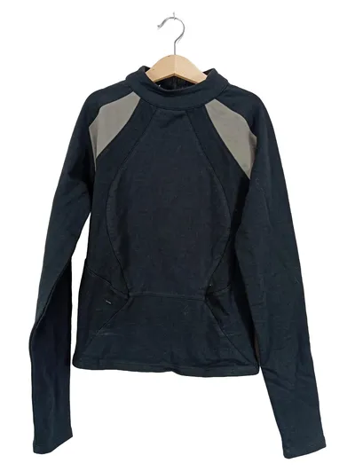 KidKarma Damen Sport Langarmshirt Schwarz Gr. S Baumwolle
