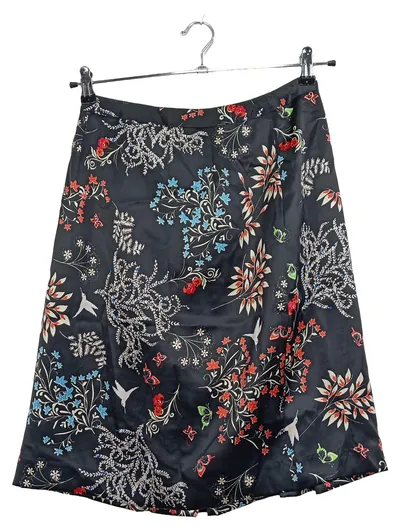 Stefanel Damen Wickelrock Gr. 34;XS Blumenmuster Mehrfarbig Feminin Midi