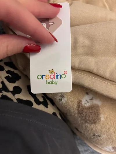 Orsolino Baby Einschlagdecke Schlafsack Igel-Muster Beige Gr. 74/75