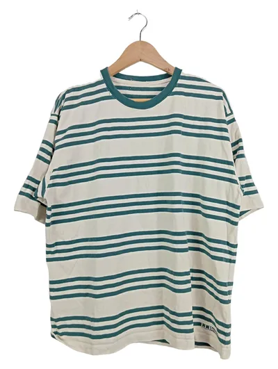 L.L.Bean Herren Gestreiftes T-Shirt Baumwolle Kurzarm Mehrfarbig XL