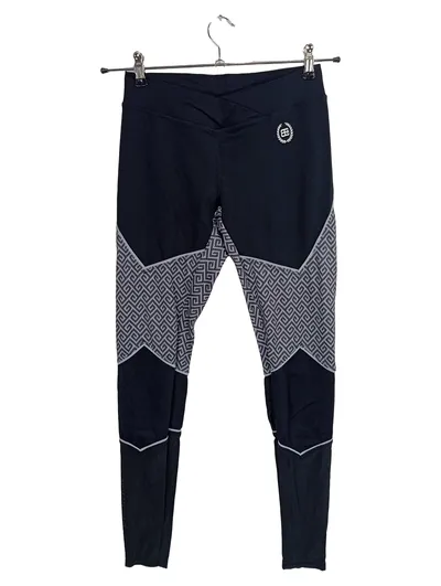 Body Engineers Damen Leggings Schwarz M Sportlich Grafisches Muster