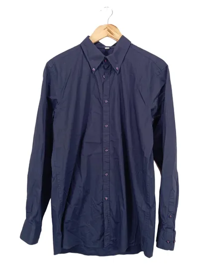 Straight Up Herren Business Hemd Langarm Blau Gr. 42