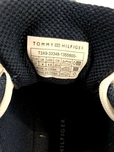 Tommy Hilfiger Sneaker Low Kinder Gr. 37 Blau Weiß Freizeitschuhe